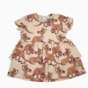 Robe beige à kangourous 98/104CM 3-4Y