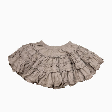 Jupe taupe à volants 5Y