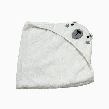 Sortie de bain blanche ours