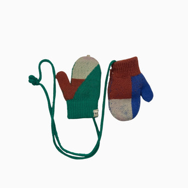 Mitaines colorblock en tricot 6-12M