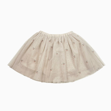 Jupe cerises doublé en tulle 4Y