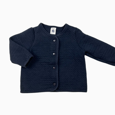 Cardigan marine matelassé 12M