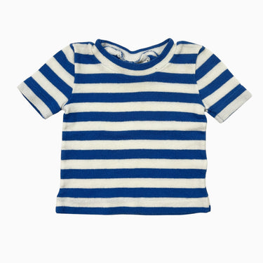 T-shirt à rayures bleus vintage 6M