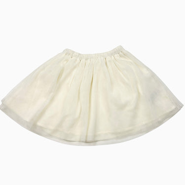 Jupe vanille doublée en tulle 4Y