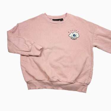 Pull rose 'coquillage' 7-9Y