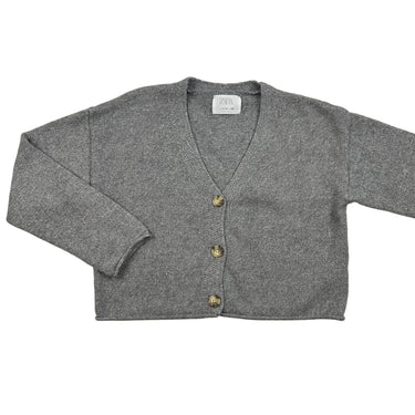 Cardigan gris en tricot 11-12Y