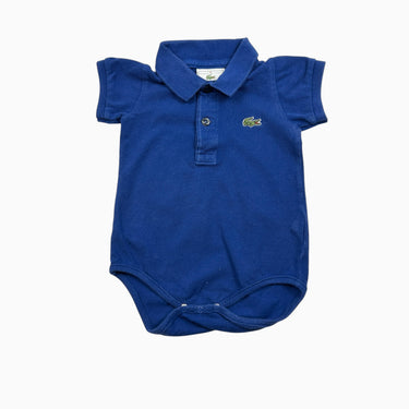 Cache-couche polo bleu en coton piqué 1Y