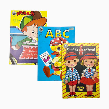 Trio livres vintage d'activité