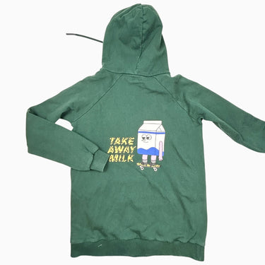 Pull d'allaitement vert 'Take away milk' en coton pour femmes XS