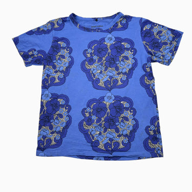 T-shirt bleu 'fleurs' 8-9Y