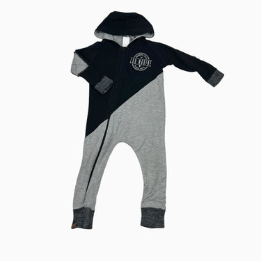 Combi gris et noir à logo 1-2Y