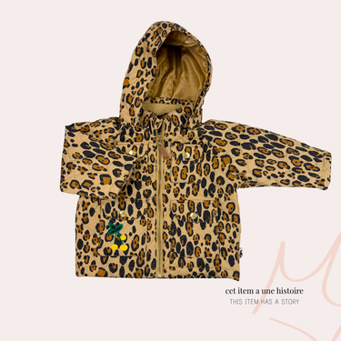 Manteau léopard matelassé 9-18M